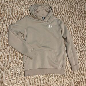 Under Armour Icon Fleece Beige Hoodie NWOT
